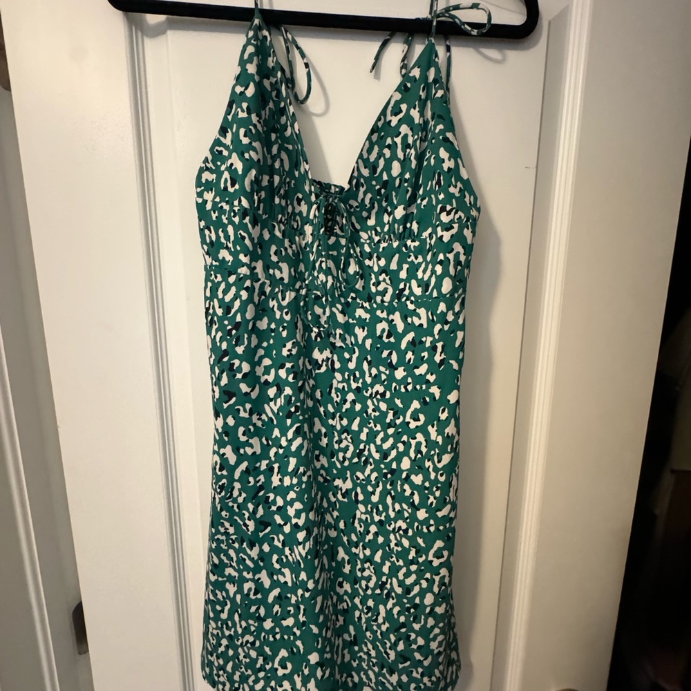 Green Leopard Dress
